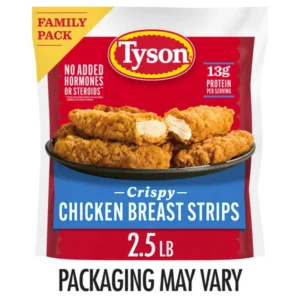 Tyson Frozen Crispy Chicken Breast Strips Family Pack